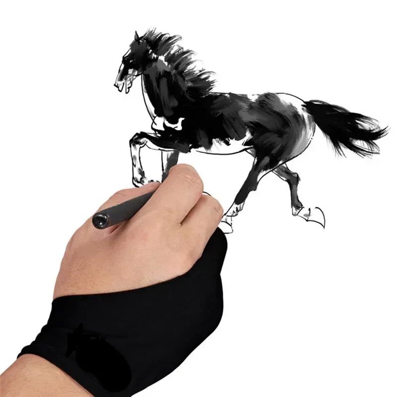 S/M/L Two-Finger Drawing Glove - Touchscreen Glove Capacitive 评论和价格
