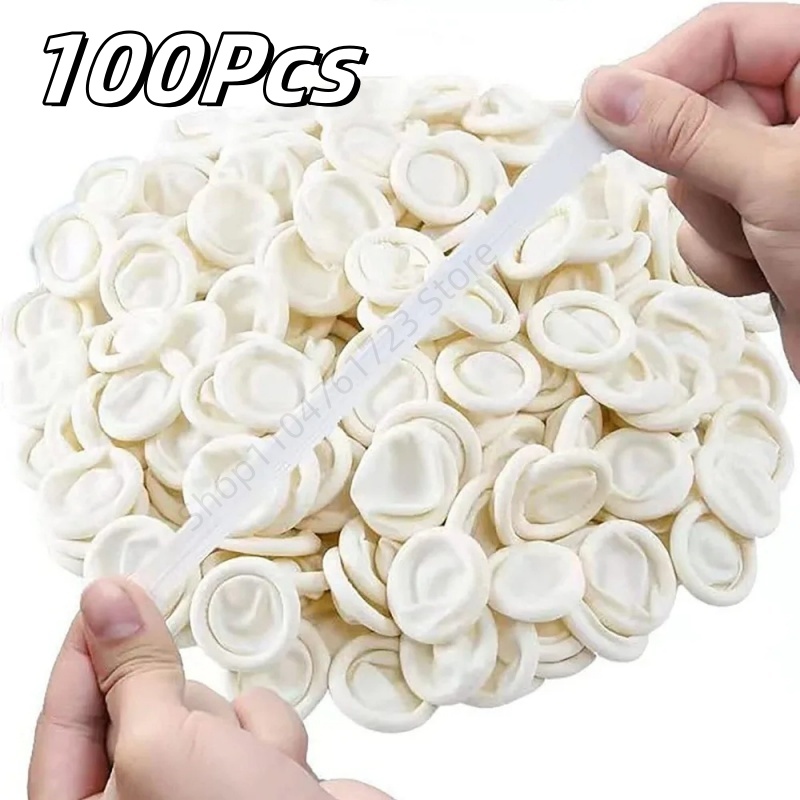 100Pcs Disposable Finger Cover - Latex Disposable Glove 评论和价格