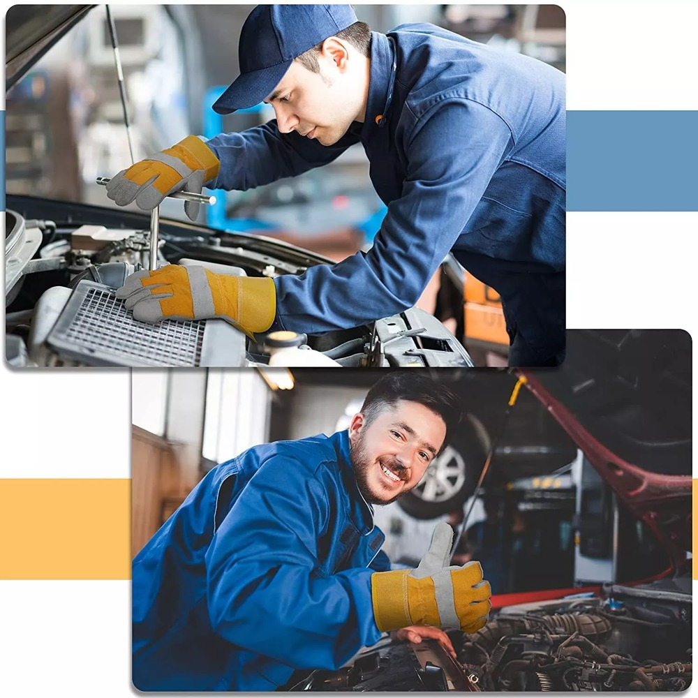 Cowhide Leather Gardening Glov - Cut Resistant Glove 评论和价格