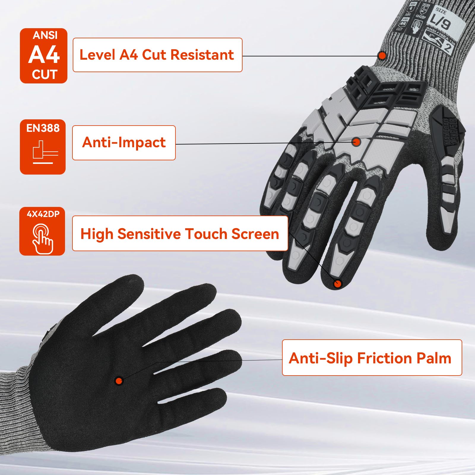 Anti-Impact Gloves With Cut-Re - Cut Resistant Glove 评论和价格