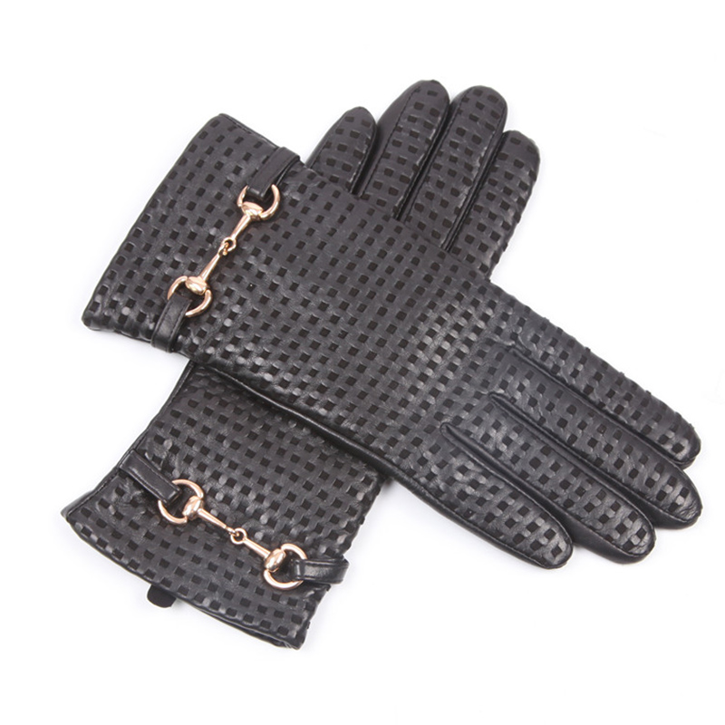 Autumn Winter Real Leather Glo - Wool Glove Lined 评论和价格