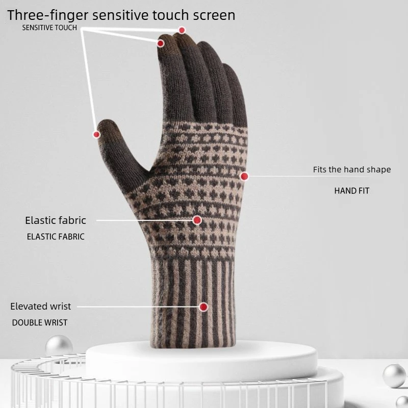 New Cross Border Touchscreen G - Wool Glove Lined 评论和价格
